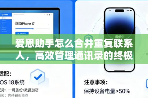 爱思助手怎么合并重复联系人，高效管理通讯录的终极指南-第1张图片-爱思助手官方下载 - 苹果设备管理工具电脑版