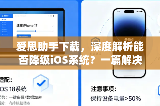 爱思助手下载，深度解析能否降级iOS系统？一篇解决你的所有疑问